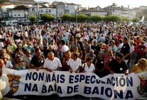 Manifestación Recheos na Ría de Baiona