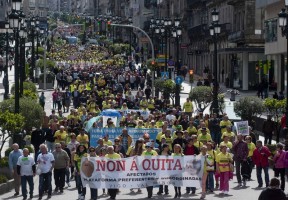 Recente manifestación en Vigo contra as quitas nas preferentes e subordinadas (©Miquel Núñez G.C.)