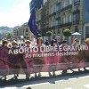 Faixa principal da manifestación, da Plataforma Galega polo Dereito ao Aborto - @aljo_farias