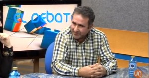O empresario Juan Manuel Costas durante a entrevista en VIA TV . Foto VIA TV