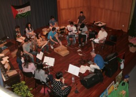 Grupo musical de alumnos do IES Auga da Laxe (Gondomar)