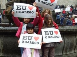 Manifestación de Queremos Galego en Santiago - GC
