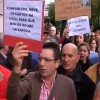 Clientes de NGB protestan en Vigo reclamando os seus aforros