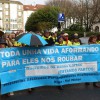 Imaxe dunha das protestas en Santiago