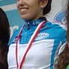 A deportista Eva Álvarez do Monteferro Bike Club de Nigrán.