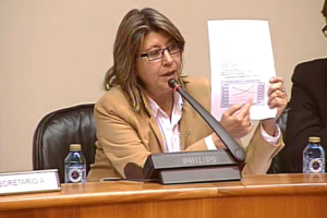 Rosa Quintana durante a presentación dos orzamentos de 2013CC BY-SA Praza Pública
